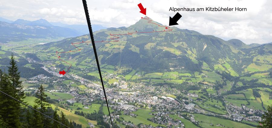 Kitzbüheler Horn mit Radstrecke