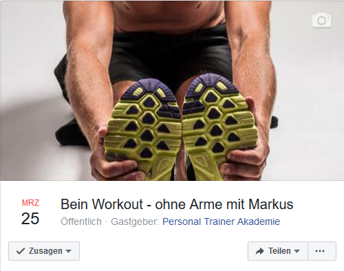 Bein Workout - ohne Arme mit Markus