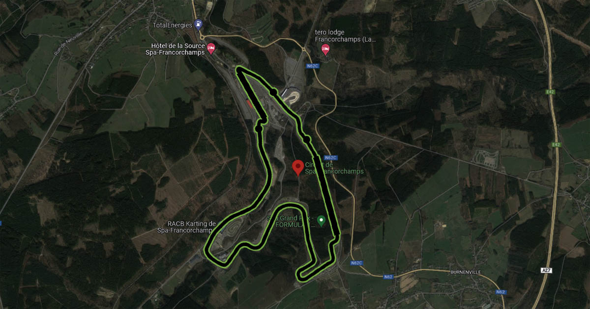 Rennstrecke von Spa-Francorchamps