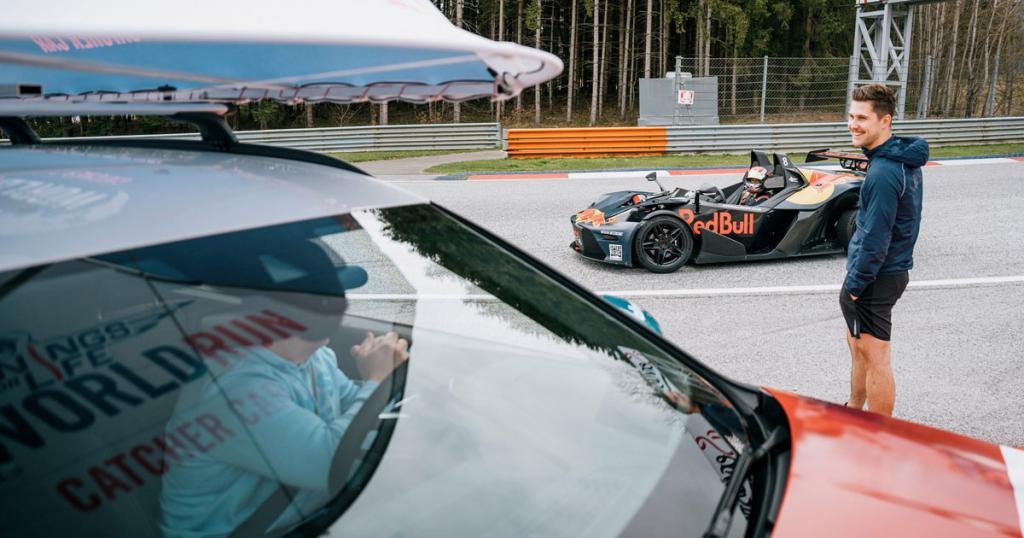 Catcher Car meets X-Bow am Red Bull Ring wings for life world run red bull ring