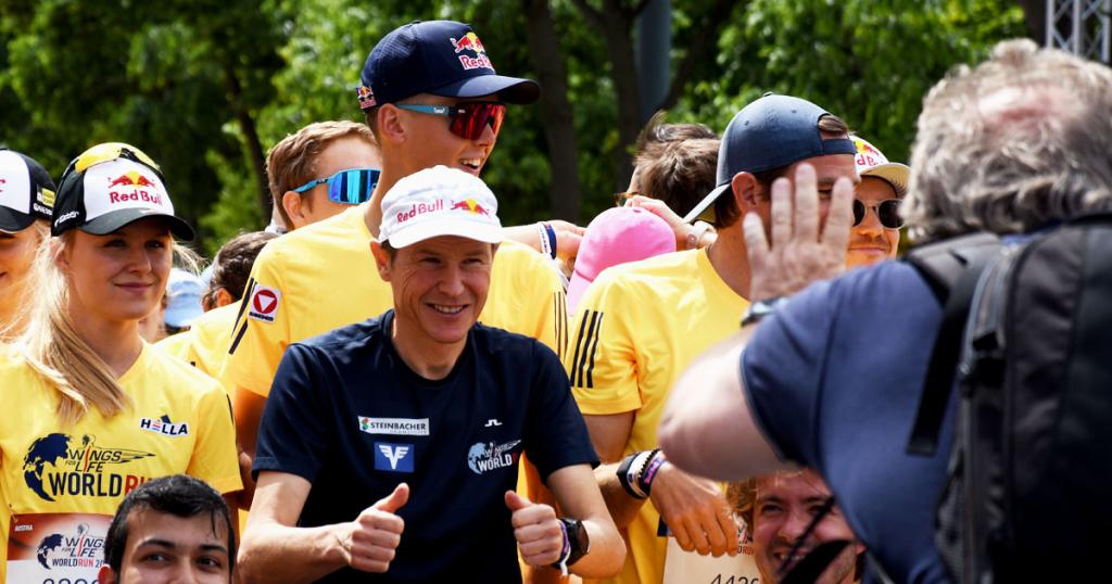 Andreas Goldberger beim Wings for Life World Run in Wien andreas goldberger beim wings for life world run wien