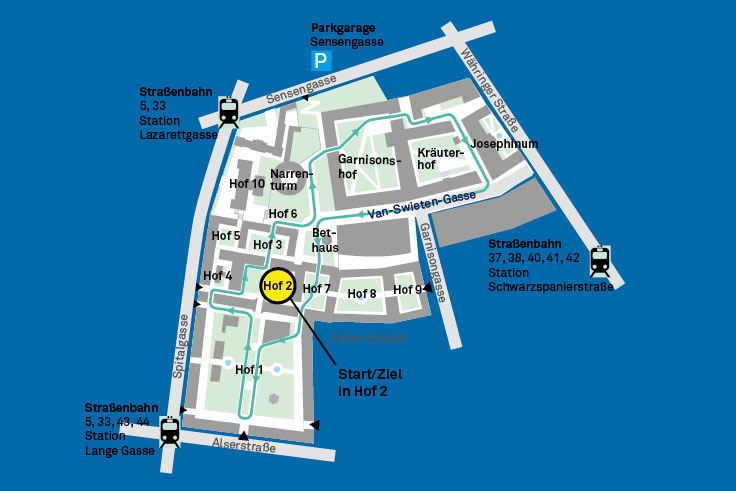 Krebsforschungslauf 2024 Streckenplan