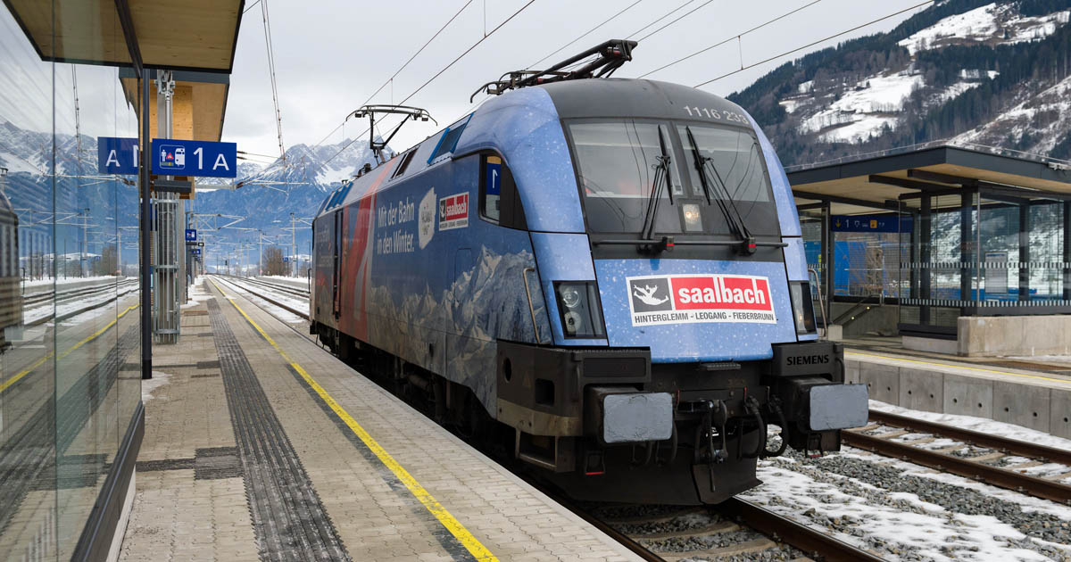 ski wm öbb haltestelle maishofen saalbach