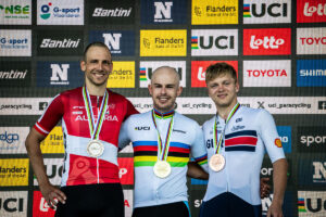Zeitfahrweltmeister strahlen mit Bronze in Ronse, Steinbichler holt Silber