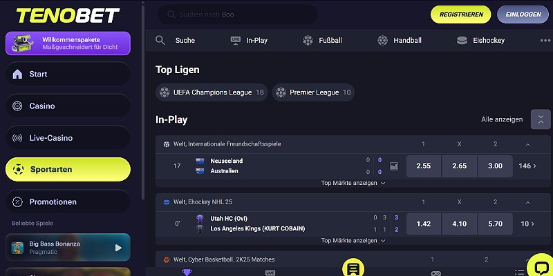 Tenobet Sports DE