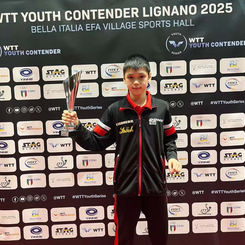 Nina Skerbinz holte U17-Bronze in Senec/Slowakei, Gigantisch! Louis Fegerl feiert in Lignano dritten WTT-Turniersieg en suite