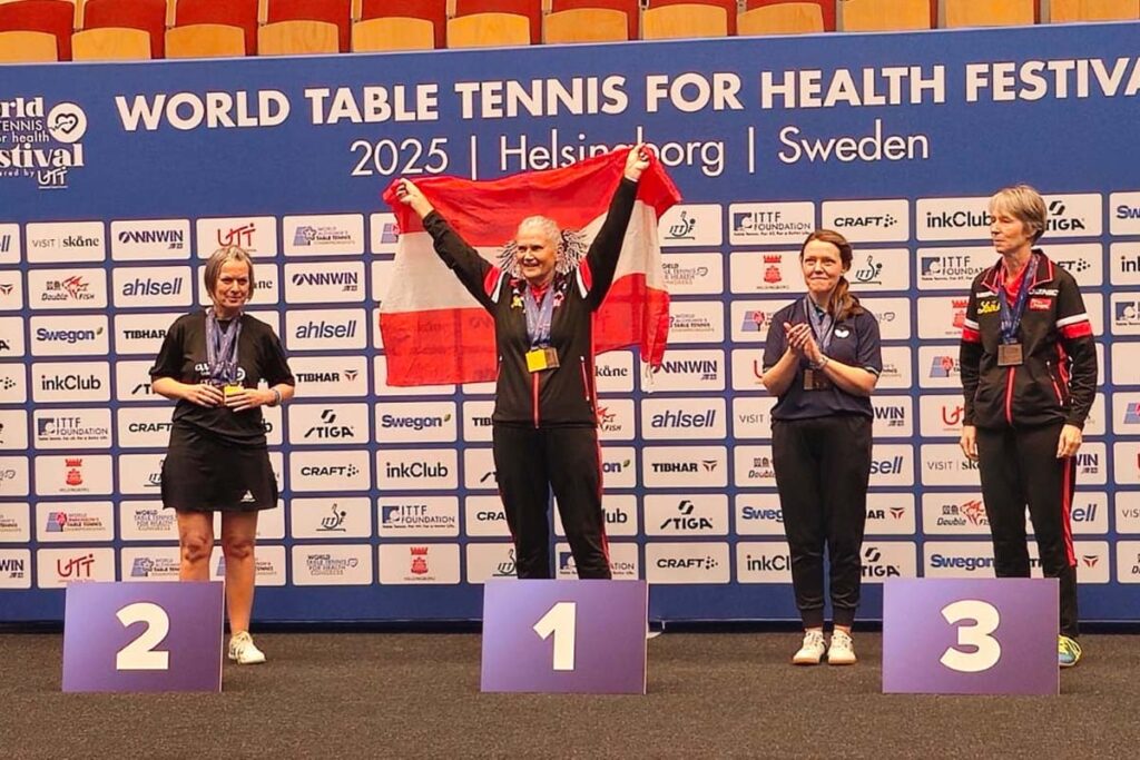 ÖTTV-Auswahl eroberte zwölf Medaillen in Helsingborg, Parkinson-WM-Gold! Agnes Jan gelingt in Schweden die Titelverteidigung