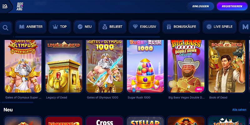 Boomerang Bet Casino DE